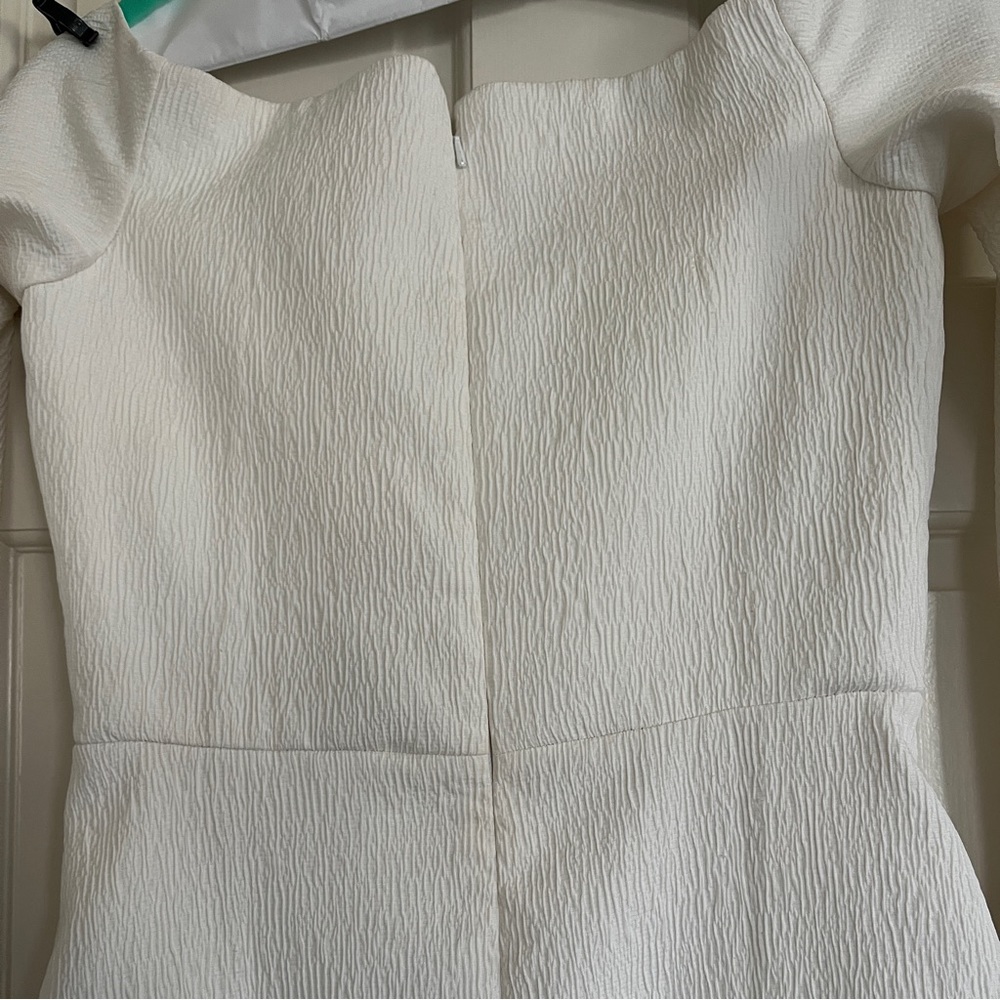 Emilia Wickstead BIRCH BRIDAL DRESS IN IVORY TEXTURED CLOQUE size 6 us altered - Picture 4 of 14